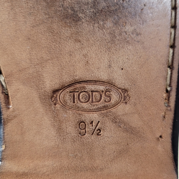 Tod’s Pewter Patent Leather Loafer Slip On Men’s Size 9.5 - Picture 8 of 14